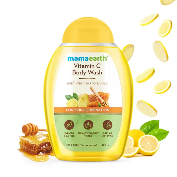 Vitamin C Body Wash with Vitamin C and Honey for Skin Illumination - 300ml - Image 2
