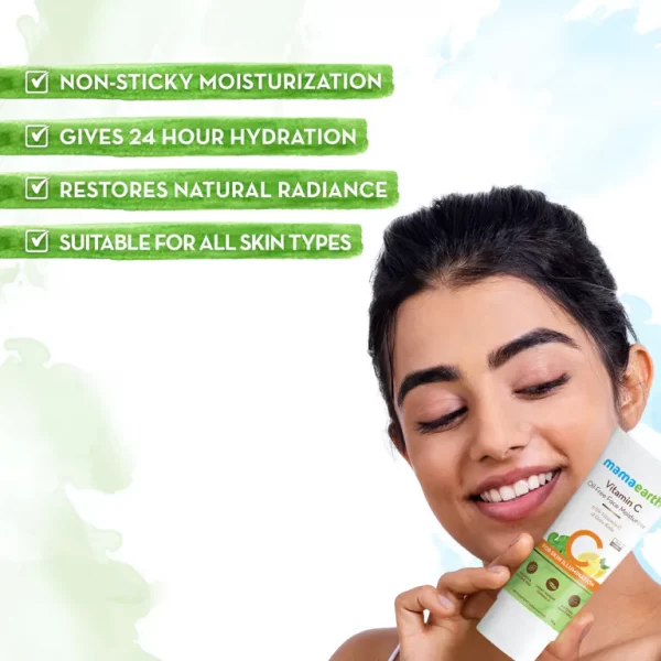 Vitamin C Oil-Free Moisturizer For Face with Vitamin C and Gotu Kola for Skin Illumination - 80 ml - Image 2