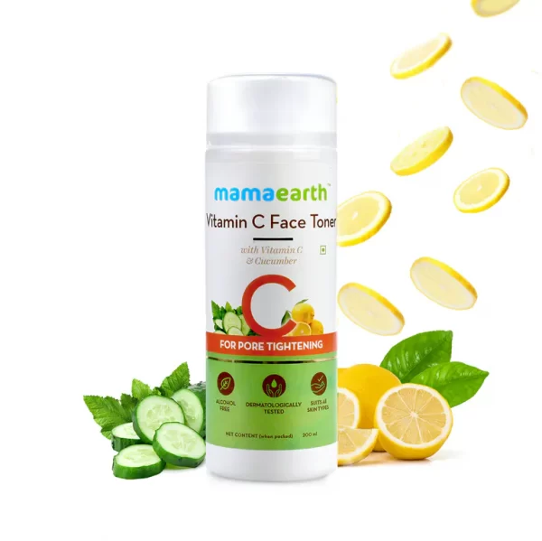 Vitamin C Face Toner with Vitamin C and Cucumber for Pore Tightening, 200 ml - Image 2