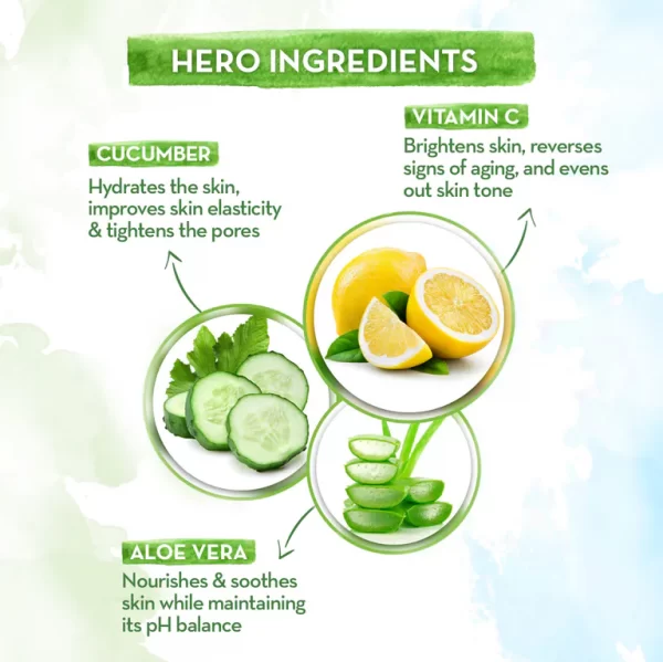 Vitamin C Face Toner with Vitamin C and Cucumber for Pore Tightening, 200 ml - Image 4