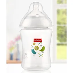 Babyhug Wide Neck Polypropylene Anti- Colic Feeding Bottle – 250 ml