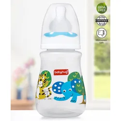 Babyhug Polypropylene Drop Anti- Colic Feeding Bottle Blue – 150 ml