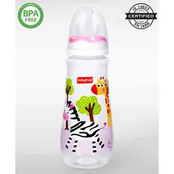Babyhug Drop Anti- Colic Sterilizable Feeding Bottle Pink – 250 ml