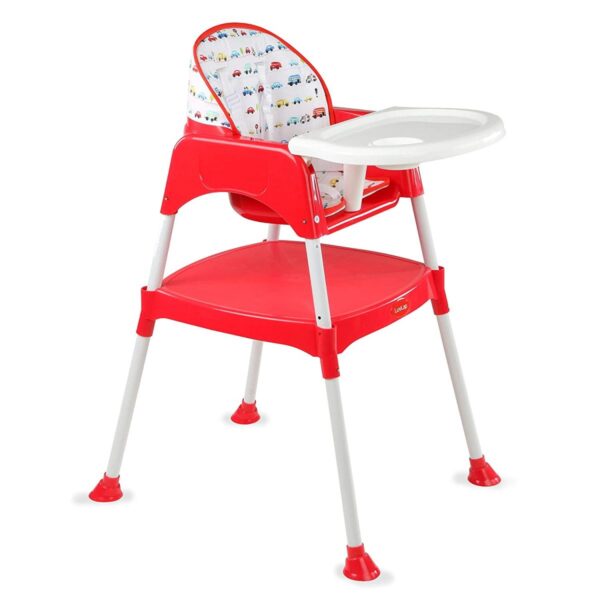 LuvLap Baby Booster High Chair (Red)