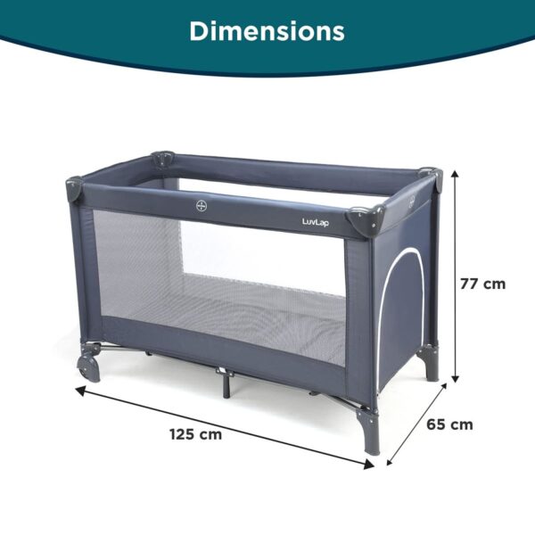LuvLap Sunshine Baby Playpen  (GERY) - Image 2