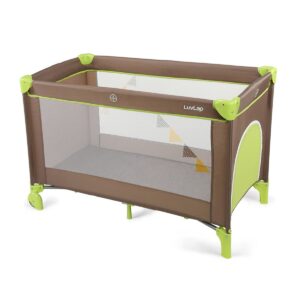 LuvLap Sunshine Baby Playpen  ( Brown/Green)