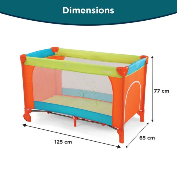 LuvLap Sunshine Baby Playpen, Orange/Green/Blue - Image 2