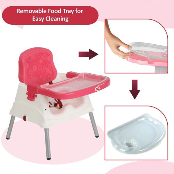 LuvLap Baby Booster High Chair (Pink) - Image 6