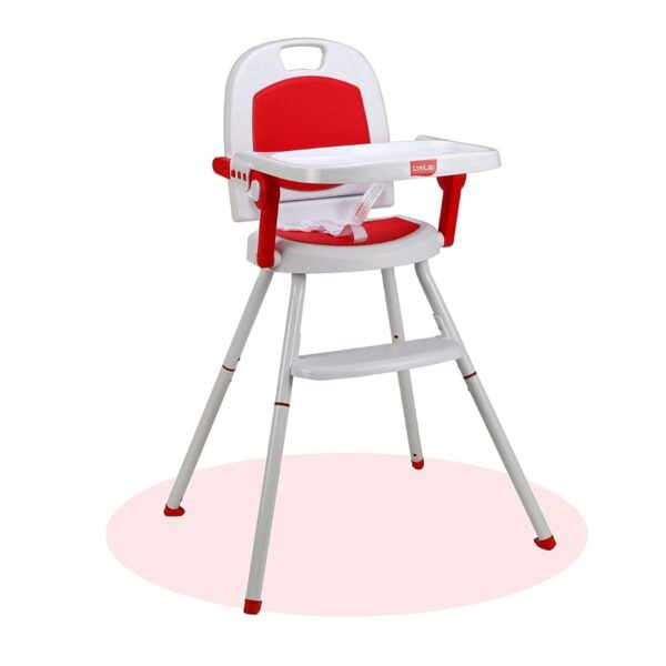 LuvLap Cosmos 3-in-1 Baby High Chair (Red) - Image 2