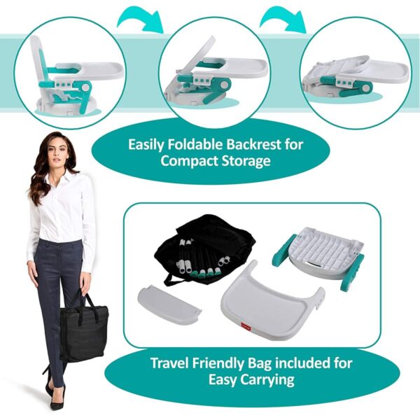 LuvLap Cosmos 3-in-1 Baby High Chair (Green) - Image 6