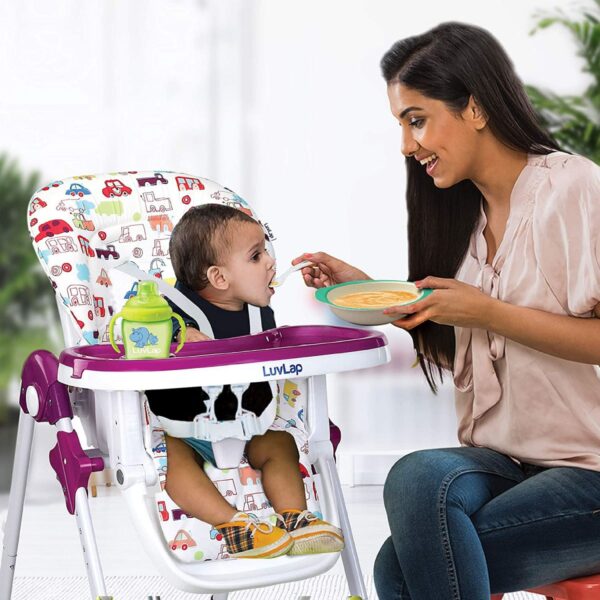 LuvLap Royal Baby High Chair (Purple) - Image 6