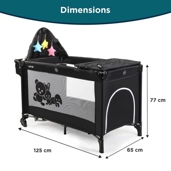 LuvLap Wonderjoy Baby Playpen (BROWN) - Image 2