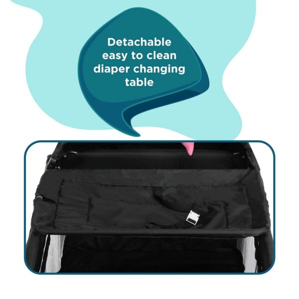 LuvLap Wonderjoy Baby Playpen (BROWN) - Image 3