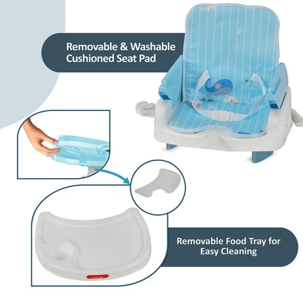 LuvLap 4 in1 High Chair for Kids Baby (Blue) - Image 6