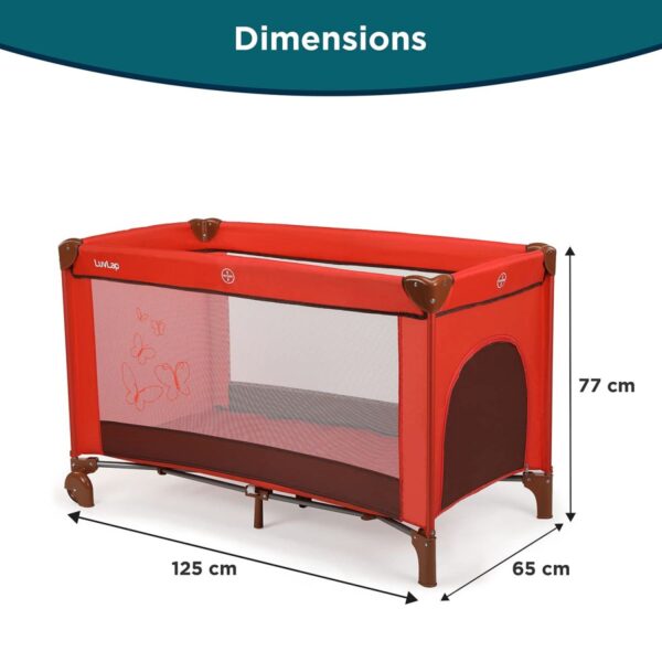 LuvLap Sunshine Baby Playpen  ( Red) - Image 2