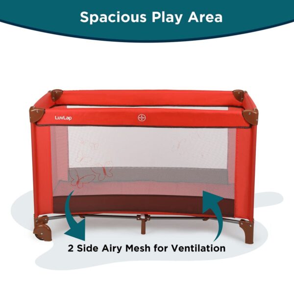 LuvLap Sunshine Baby Playpen  ( Red) - Image 5
