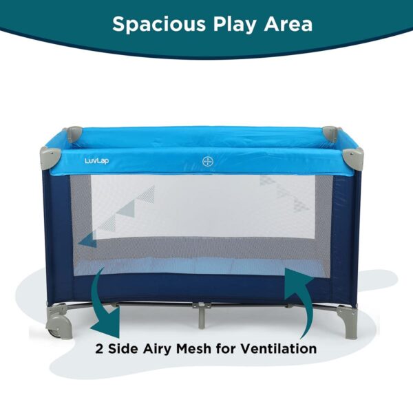 LuvLap Sunshine Baby Playpen (Blue) - Image 5
