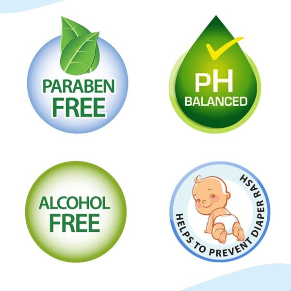 LuvLap Sensitive Baby Wipes, 72 Pcs - Image 2