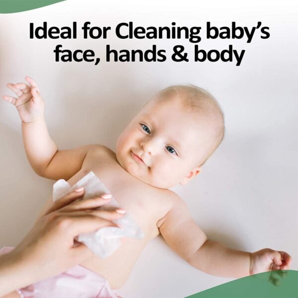 LuvLap Baby Wipes with Aloe Vera, with Flip-top Lid - Pack of 3 - Image 4