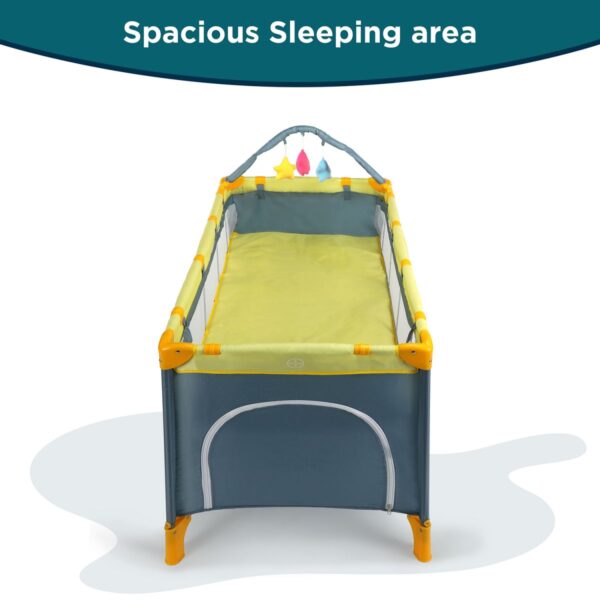 LuvLap Elegant Baby Playpen, Yellow - Image 4