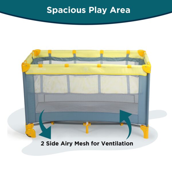 LuvLap Elegant Baby Playpen, Yellow - Image 5