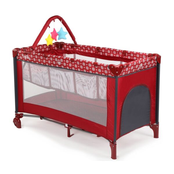 LuvLap Elegant Baby Playpen (RED)