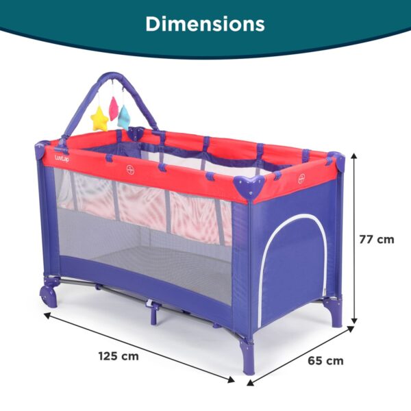 LuvLap Elegant Baby Playpen (Blue) - Image 2
