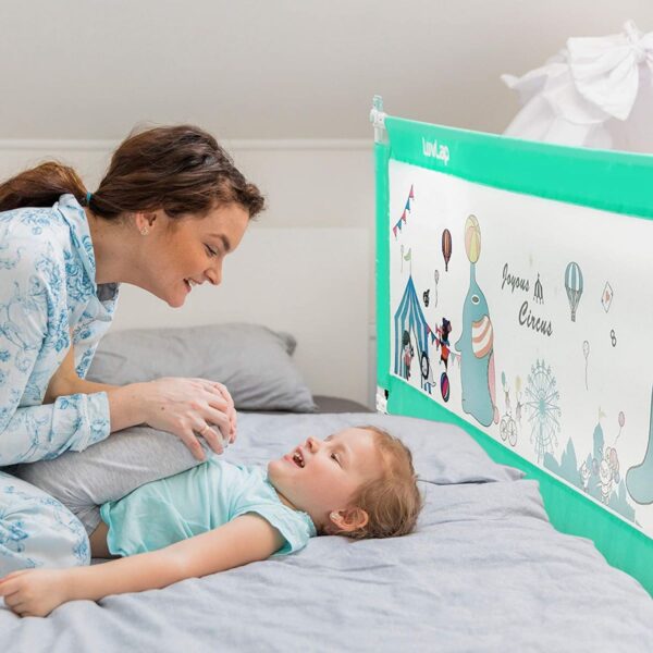 LuvLap Comfy Baby Bed Rail ( Blue) - Image 4