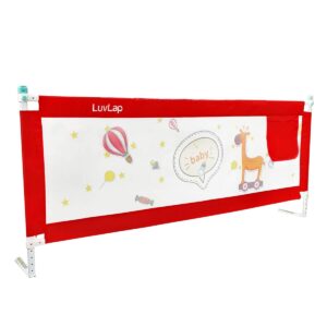 LuvLap Comfy Baby Bed Rail (Red)