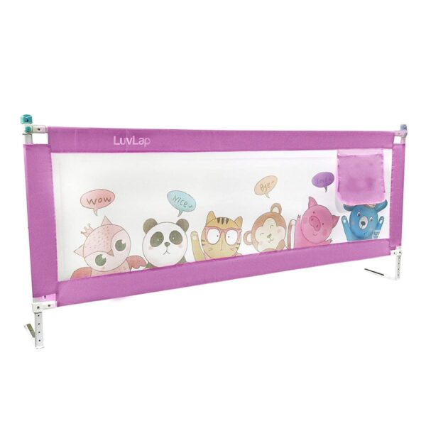 LuvLap Comfy Baby Bed Rail (Pink)