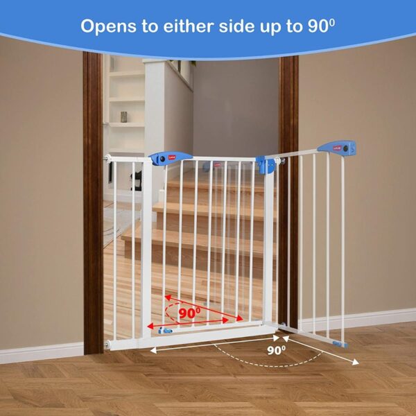 LuvLap Indoor Baby Safety Gate with Auto Close Feature for Door Way (WHITE) - Image 4