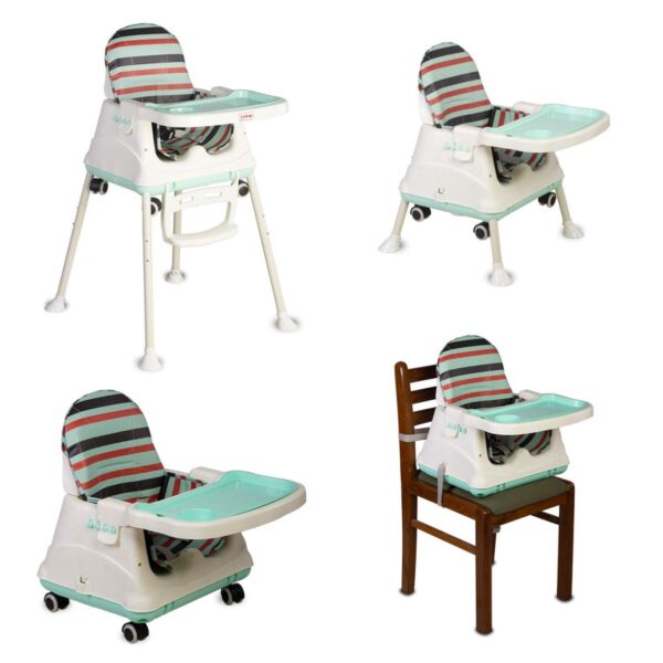 LuvLap 4in1 High Chair for Baby/Kids, Toddler Feeding Booster Seat with Wheels