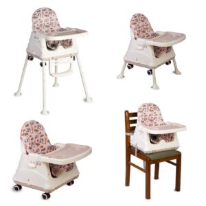 LuvLap 4 in1 High Chair for Kids  (Pink)