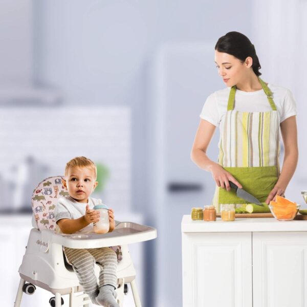 LuvLap 4 in1 High Chair for Kids  (Pink) - Image 5