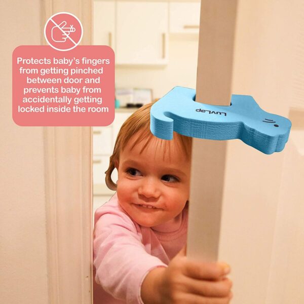 LuvLap Baby Safety Door Stopper Finger Pinch Guard Pack of 4 - Image 3