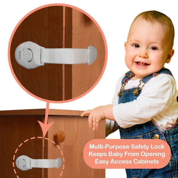 LuvLap Baby Safety Furniture Locks, Pack of 10 - Image 2