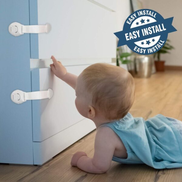 LuvLap Baby Safety Furniture Locks, Pack of 10 - Image 5