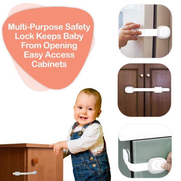 LuvLap Baby Safety Lock & Door Stopper Combo Pack - Image 2