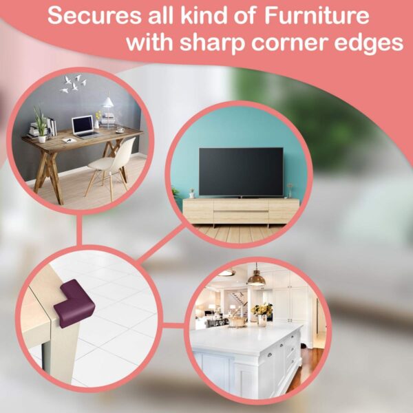 LuvLap Furniture Corner Guard for Baby Safety, Pre-Taped 3M Adhesive - Image 2