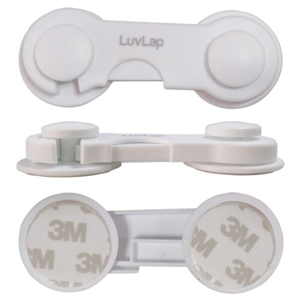 LuvLap Baby Safety Furniture Locks for Double Door cabinets 2 Pcs - Image 3