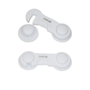 LuvLap Baby Safety Furniture Locks for Double Door cabinets 2 Pcs