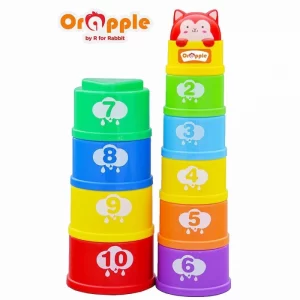 R For Rabbit – Orapple Stack It Learning Cups with Music