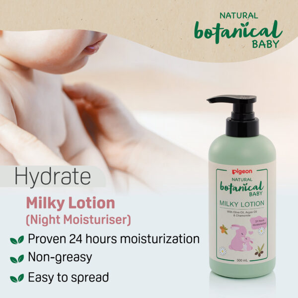 NATURAL BOTANICAL BABY MILKY LOTION 500ML - Image 2