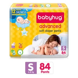 Babyhug Advanced Pant Style Diapers Small – 84 Pieces