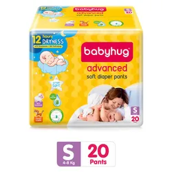 Babyhug Advanced Pant Style Diapers Small – 20 Pieces