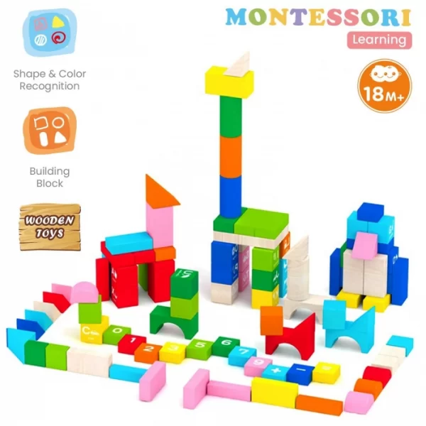 R For Rabbit – Orapple Alphabet Colorful 60 Blocks - Image 2