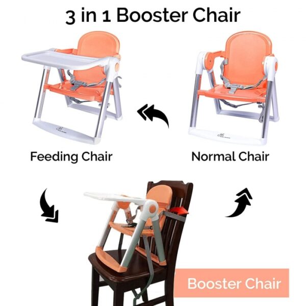 R For Rabbit –Jelly Bean Booster Chair (Orange) - Image 2