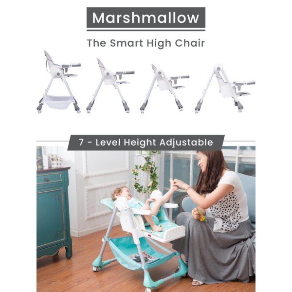 R For Rabbit – Marshmallow High Chair (Grey) - Image 2