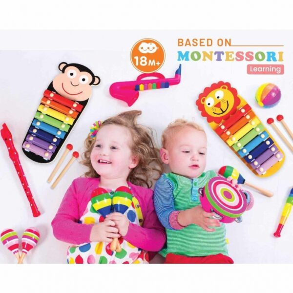 R For Rabbit – Orapple Tin Tin Xylophone Musical Toy (Monkey) - Image 2