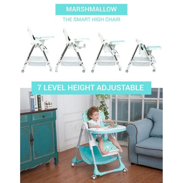 R For Rabbit – Marshmallow High Chair (Light Blue) - Image 2